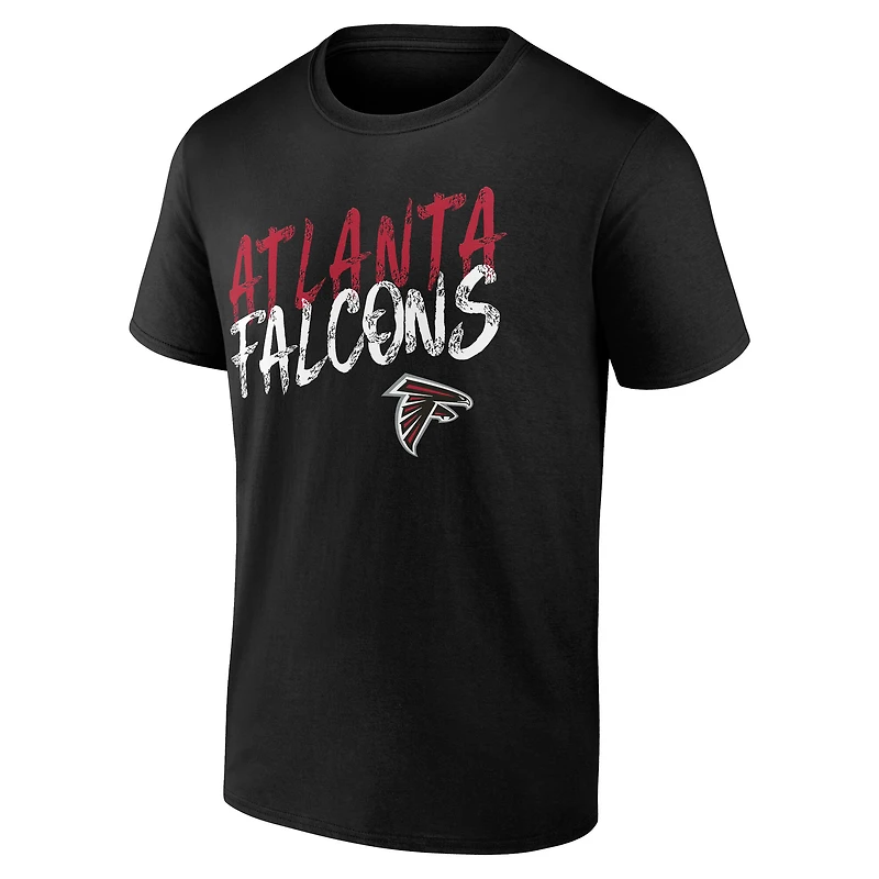 T-shirt noir Atlanta Falcons Hustle pour homme