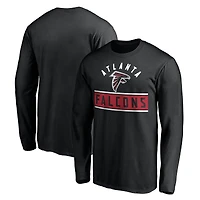 Men's  Black Atlanta Falcons Team Arch Knockout Long Sleeve T-Shirt