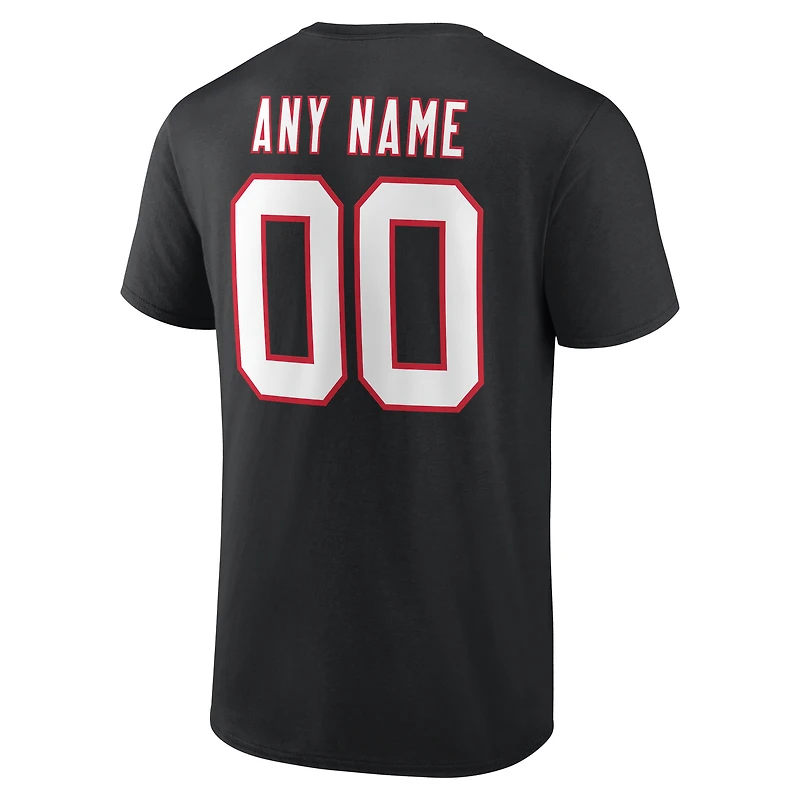Men's Atlanta Falcons Team Authentic Classic Personalized Name & Number T-Shirt