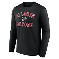 Men's  Black Atlanta Falcons Victory Arch Long Sleeve T-Shirt