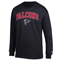 Men's Champion Atlanta Falcons Arch Over Logo Long Sleeve T-Shirt