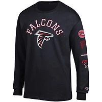 Men's Champion  Black Atlanta Falcons Seal Long Sleeve T-Shirt