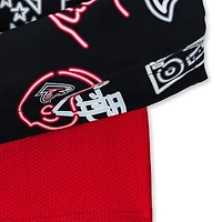 Maillot de bain classique doublé noir Chubbies des Falcons d'Atlanta The Neon 5,5 pouces pour homme