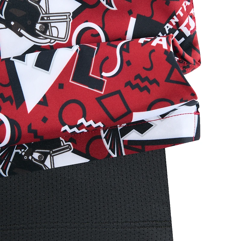 Short de bain doublé classique Chubbies rouge Atlanta Falcons pour homme