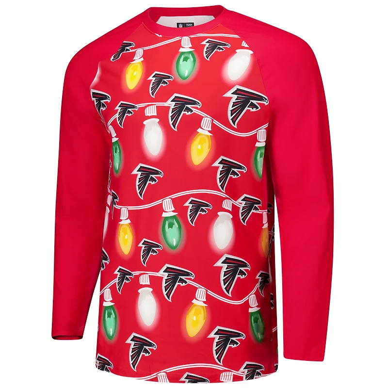 Ensemble haut à manches longues et pantalon en tricot raglan Garland des Falcons d'Atlanta pour homme Concepts Sport Red