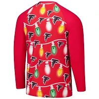 Ensemble haut à manches longues et pantalon en tricot raglan Garland des Falcons d'Atlanta pour homme Concepts Sport Red