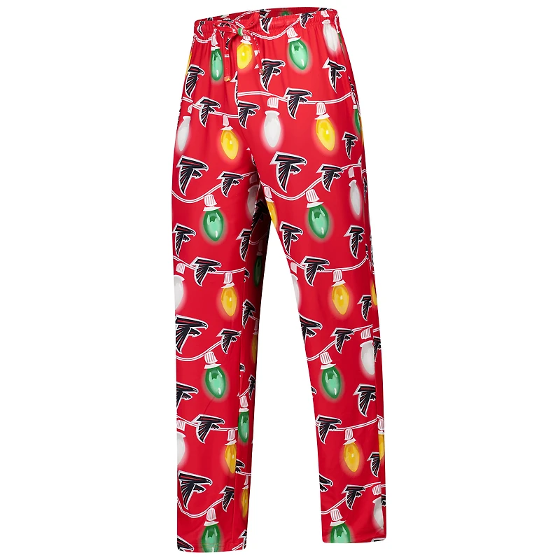 Ensemble haut à manches longues et pantalon en tricot raglan Garland des Falcons d'Atlanta pour homme Concepts Sport Red