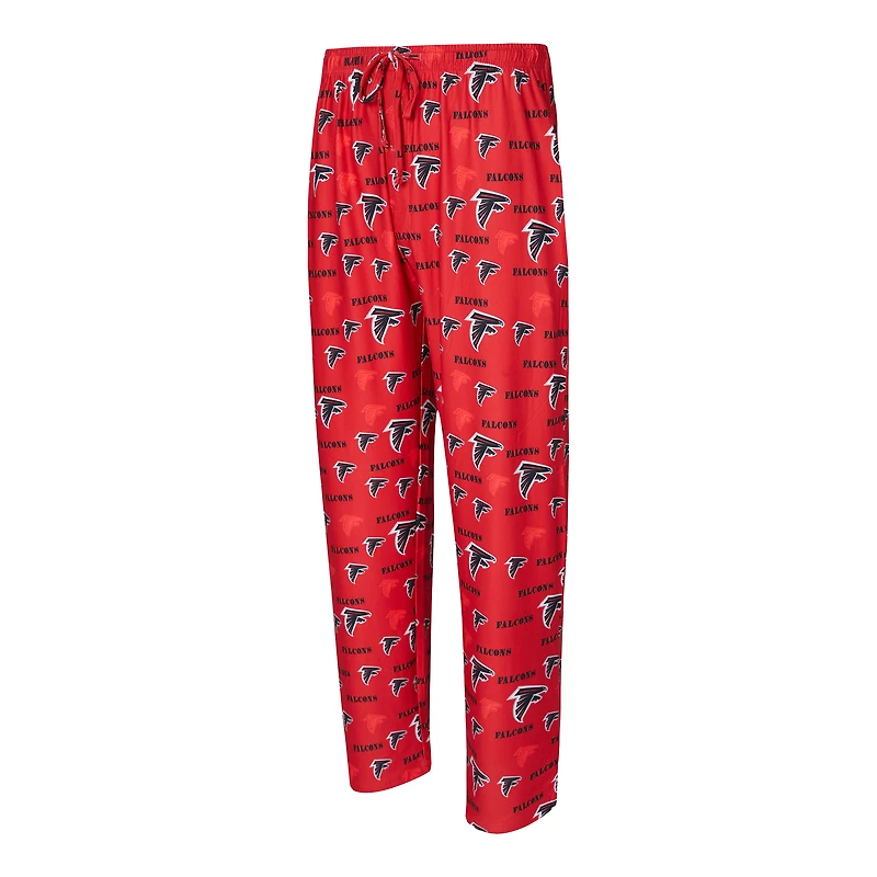 Pantalon Concepts Sport rouge à imprimé mosaïque des Falcons d'Atlanta pour homme