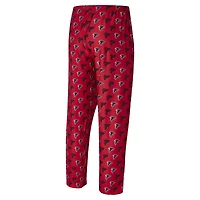 Pantalon en tricot rouge Record All Over de Concepts Sport pour hommes des Falcons d'Atlanta