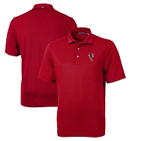 Polo homme Cutter & Buck rouge Atlanta Falcons Throwback Logo Virtue Eco Pique recyclé grande taille