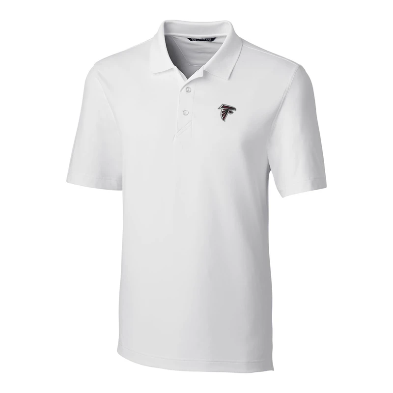 Polo extensible Forge blanc pour homme Cutter & Buck des Falcons d'Atlanta, grandes tailles