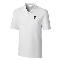 Polo extensible Forge blanc pour homme Cutter & Buck des Falcons d'Atlanta, grandes tailles
