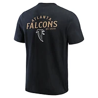 T-shirt Henley délavé noir pour homme de la collection Darius Rucker Fanatics des Falcons d'Atlanta