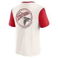 T-shirt Henley à poche flammée couleur crème Atlanta Falcons de la collection Darius Rucker par Fanatics pour homme