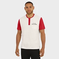 T-shirt Henley à poche flammée couleur crème Atlanta Falcons de la collection Darius Rucker par Fanatics pour homme
