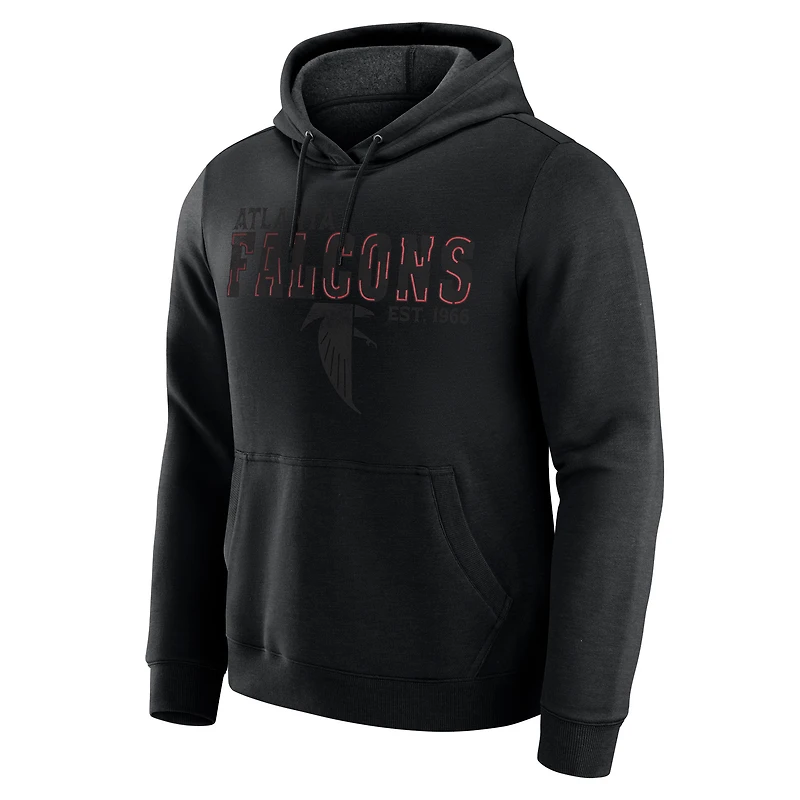 Sweat à capuche noir chiné des Falcons d'Atlanta pour homme de la collection Darius Rucker par Fanatics