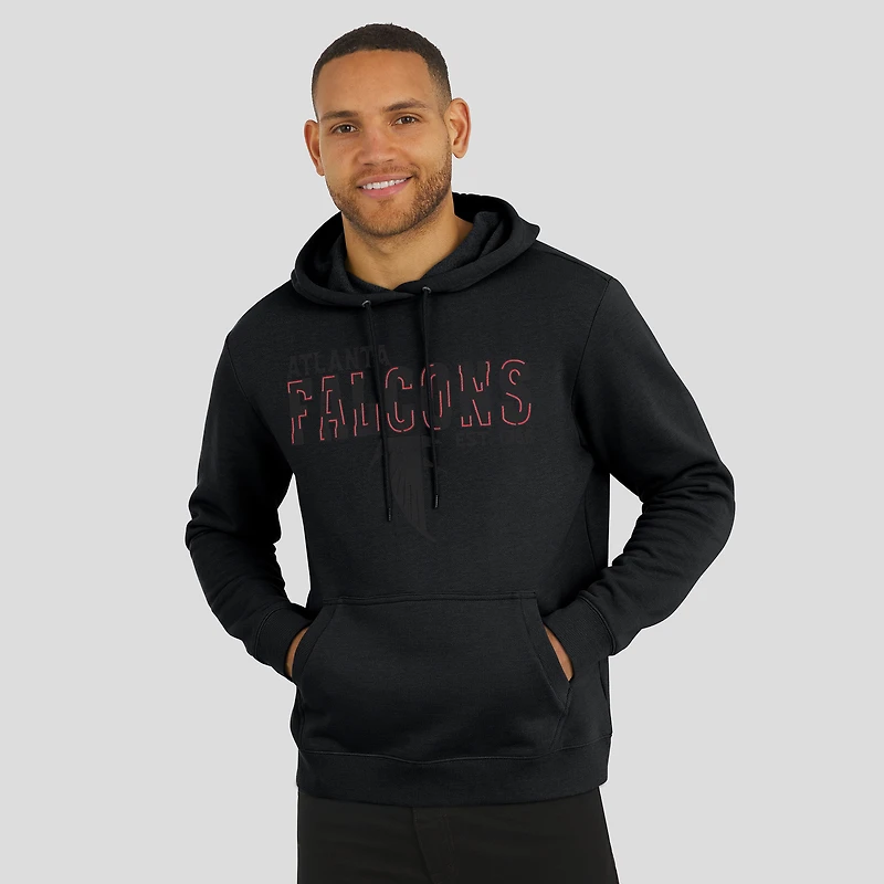 Sweat à capuche noir chiné des Falcons d'Atlanta pour homme de la collection Darius Rucker par Fanatics