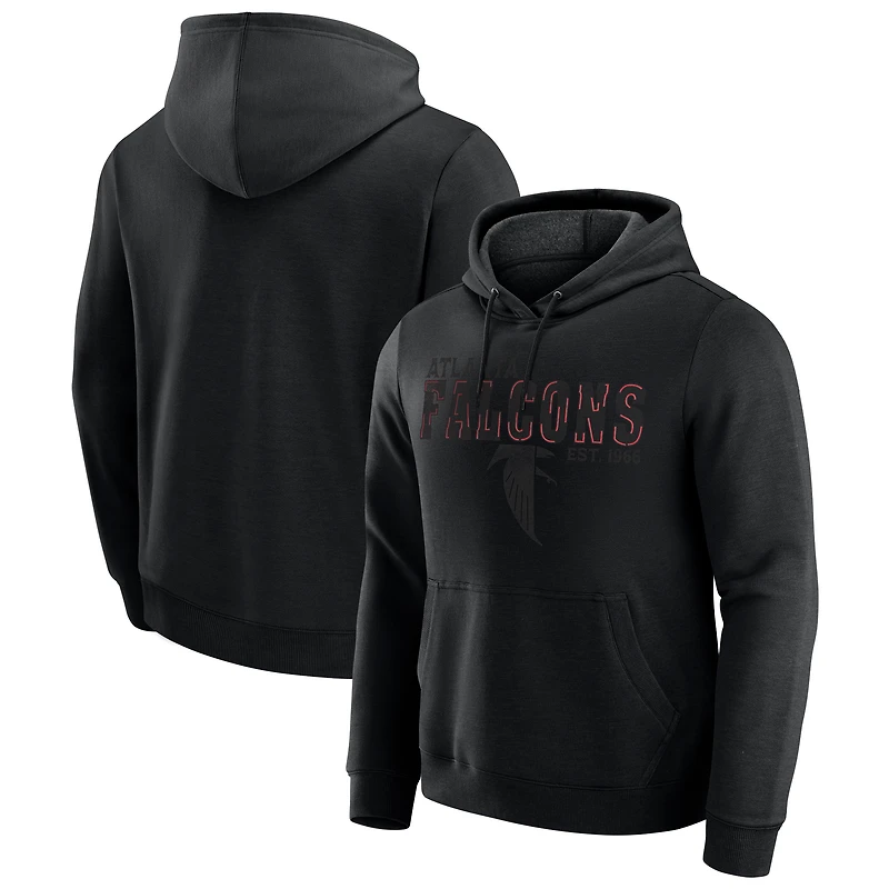 Sweat à capuche noir chiné des Falcons d'Atlanta pour homme de la collection Darius Rucker par Fanatics