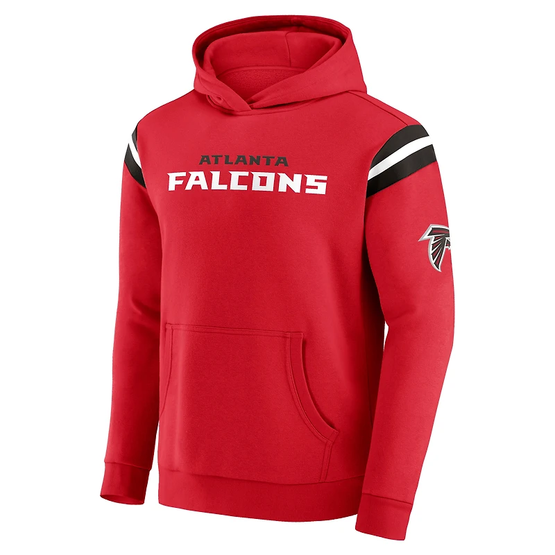 Men's Darius Rucker Collection by Fanatics Red Atlanta Falcons Football Washed Pullover Hoodie