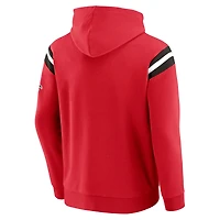 Men's Darius Rucker Collection by Fanatics Red Atlanta Falcons Football Washed Pullover Hoodie