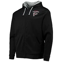 Men's Dunbrooke Black/Gray Atlanta Falcons Apprentice Full-Zip Hoodie