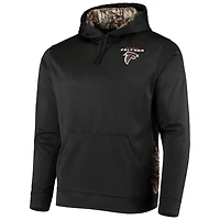 Men's Dunbrooke Black/Realtree Camo Atlanta Falcons Logo Ranger Pullover Hoodie
