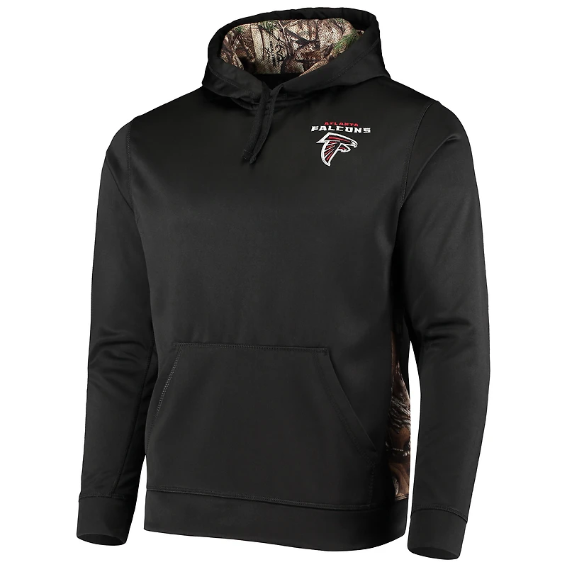 Men's Dunbrooke Black/Realtree Camo Atlanta Falcons Logo Ranger Pullover Hoodie