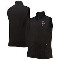 Dunbrooke Black Atlanta Falcons Big & Tall Archer Softshell Gilet à fermeture éclair intégrale pour homme