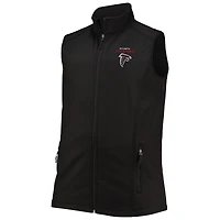 Dunbrooke Black Atlanta Falcons Big & Tall Archer Softshell Gilet à fermeture éclair intégrale pour homme