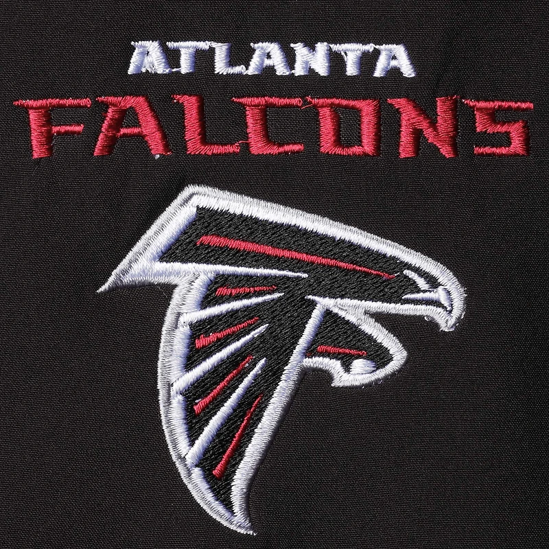 Dunbrooke Black Atlanta Falcons Big & Tall Archer Softshell Gilet à fermeture éclair intégrale pour homme