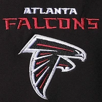 Dunbrooke Black Atlanta Falcons Big & Tall Archer Softshell Gilet à fermeture éclair intégrale pour homme