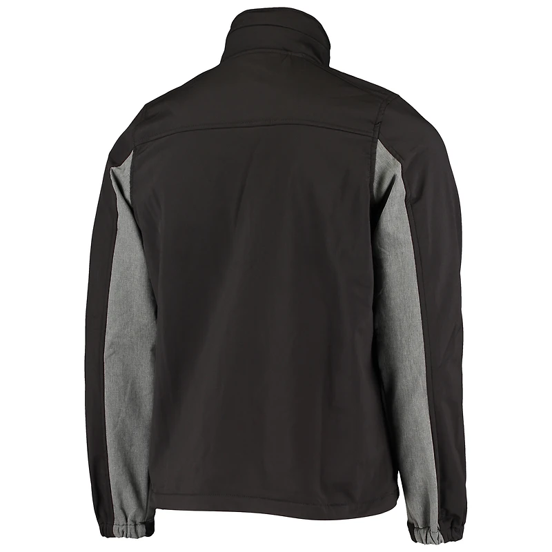 Veste softshell zippée intégrale Dunbrooke Black Atlanta Falcons Circle Zephyr pour homme