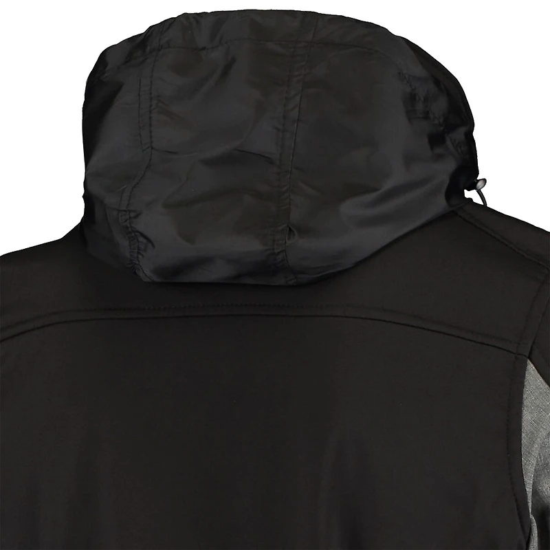 Blouson à glissière entièrement zippé Dunbrooke Atlanta Falcons Circle Zephyr pour hommes, noir