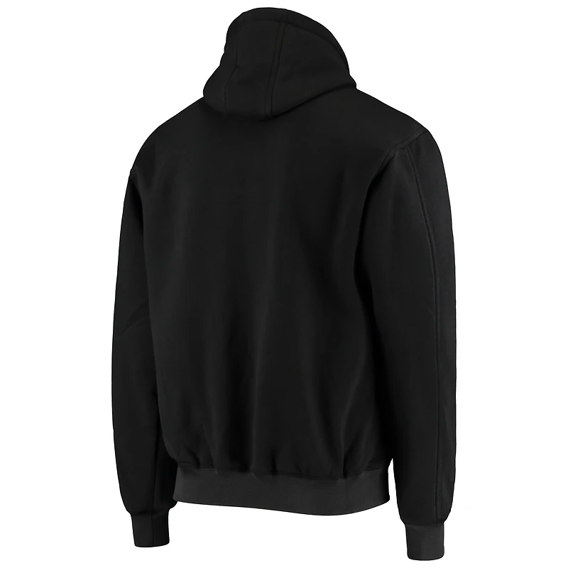 Men's Dunbrooke Black Atlanta Falcons Craftsman Thermal-Lined Full-Zip Hoodie