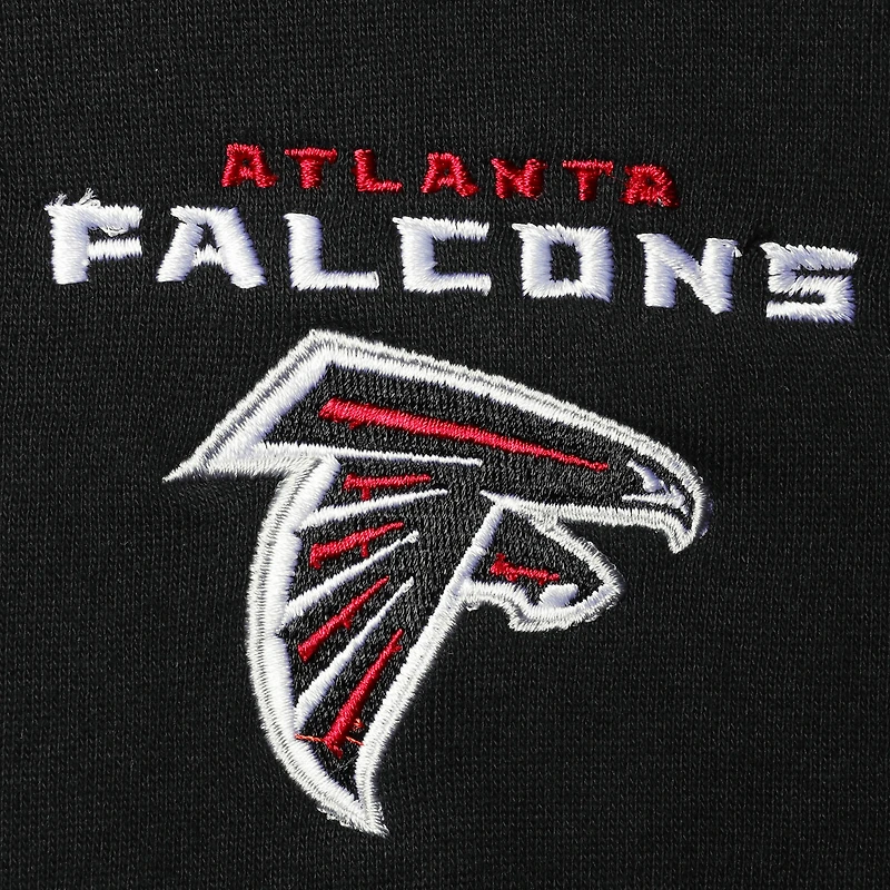 Men's Dunbrooke Black Atlanta Falcons Craftsman Thermal-Lined Full-Zip Hoodie