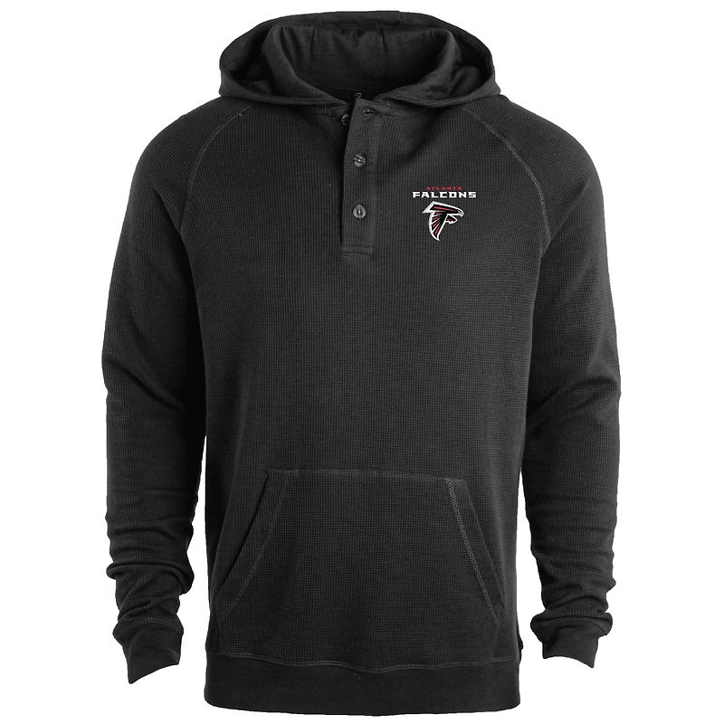 Sweat à capuche thermique Dunbrooke noir pour homme des Falcons d'Atlanta du Montana Raglan