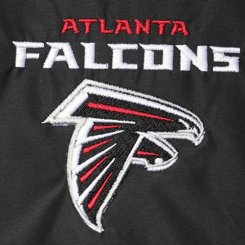Men's Dunbrooke Black Atlanta Falcons Triumph Fleece Full-Zip Jacket