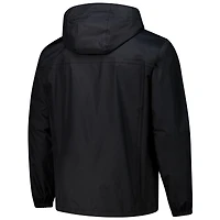 Men's Dunbrooke Black Atlanta Falcons Tropic Waterproof Packable Full-Zip Hoodie Jacket