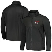 Men's Dunbrooke Heather Black Atlanta Falcons Explorer Tech Full-Zip Jacket