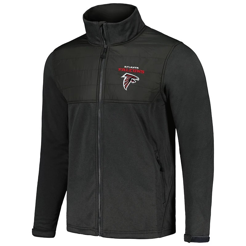 Veste Dunbrooke Heather Black Atlanta Falcons Explorer Tech Full-Zip pour homme