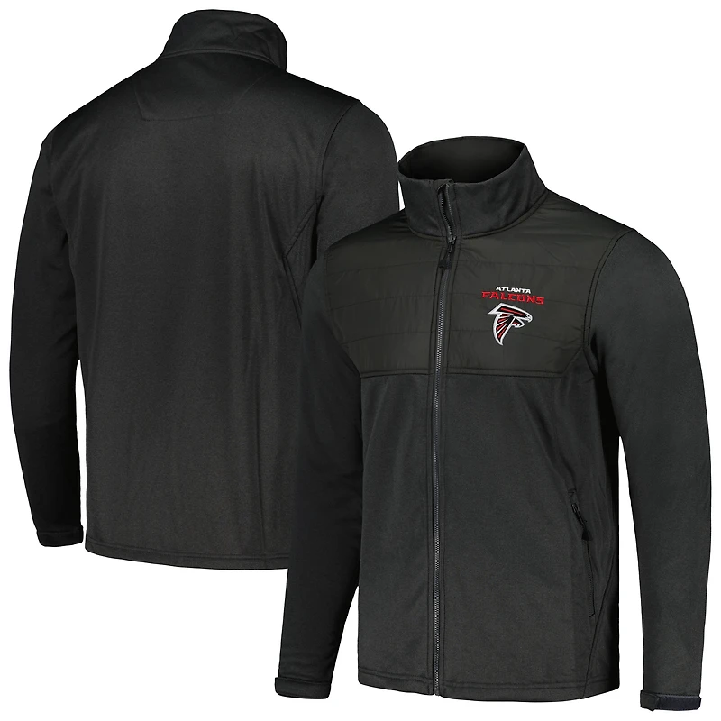 Veste Dunbrooke Heather Black Atlanta Falcons Explorer Tech Full-Zip pour homme