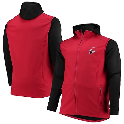 Veste à capuche zippée Dunbrooke rouge/noir Atlanta Falcons pour homme, grandes tailles Alpha
