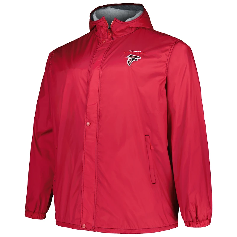 Men's Dunbrooke Red Atlanta Falcons Big & Tall Legacy Stadium Full-Zip Jacket