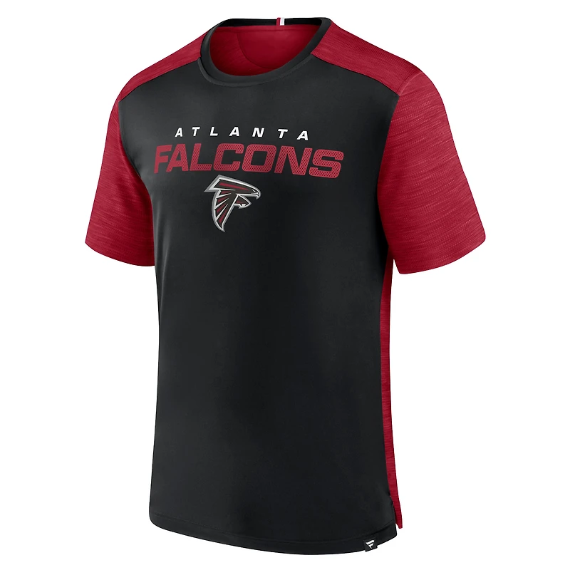 Men's Fanatics Black/Red Atlanta Falcons Defender Evo T-Shirt
