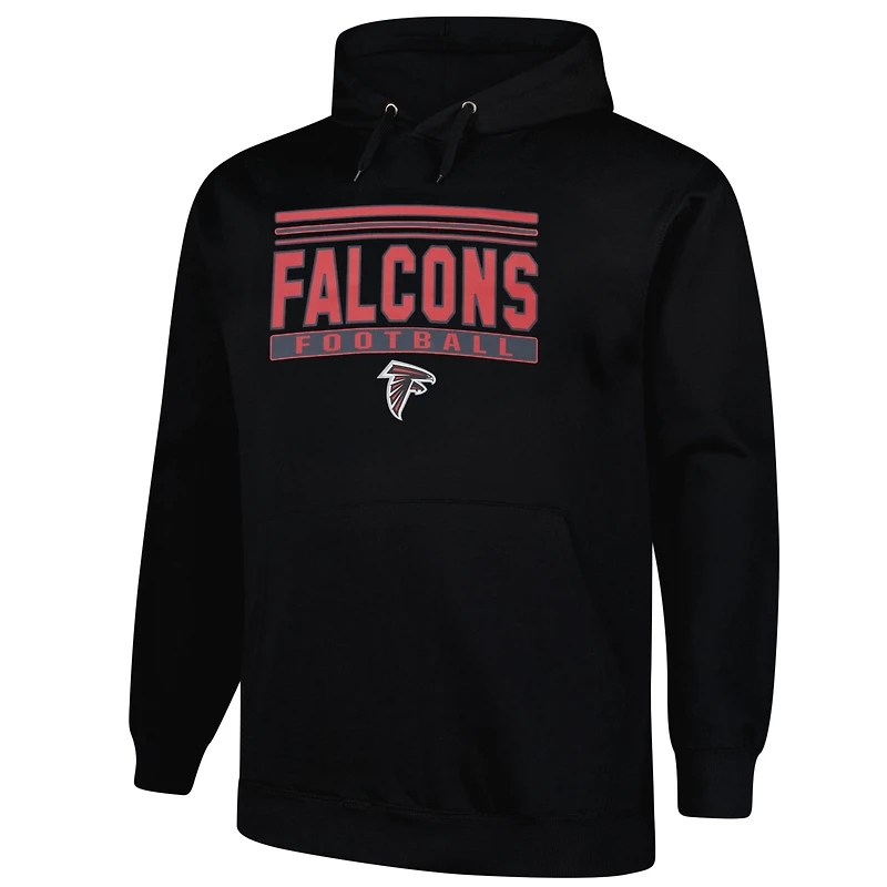 Sweat à capuche noir Fanatics Atlanta Falcons Big & Tall Pop pour hommes