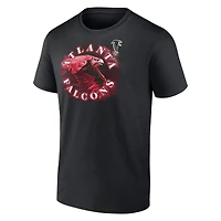 T-shirt noir Fanatics pour hommes des Falcons d'Atlanta Big & Tall Sporting Chance