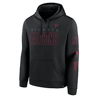 Sweat à capuche noir Atlanta Falcons Blackout Fanatics pour homme