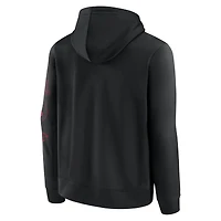 Sweat à capuche noir Atlanta Falcons Blackout Fanatics pour homme