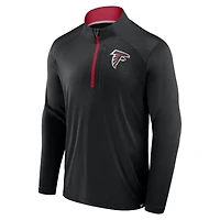 Veste à manches longues et fermeture éclair quart de tour Atlanta Falcons Defender Fanatics pour homme, noire