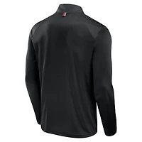 Veste à manches longues et fermeture éclair quart de tour Atlanta Falcons Defender Fanatics pour homme, noire